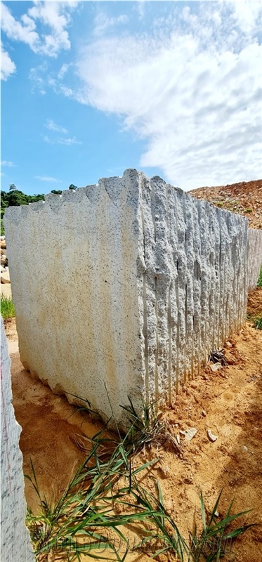 White Dallas Granite Blocks
