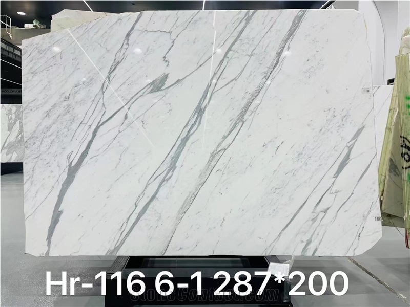 Calacatta Pearl Marble Bianco Extra White Slabs Tiles