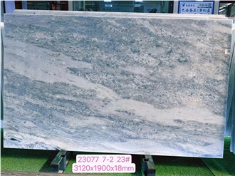 Cristalita Ocean Blue Marble Tiles Crystal Sky Blue Slabs