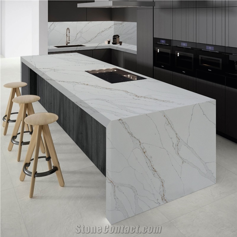 Home Villa Custom Aritificial 5052 Quartz Kitchen Countertop