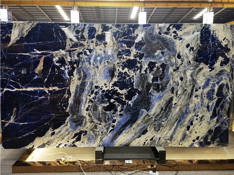 Europe Granite High Grade Blue Sodalite Blue Granite Slabs