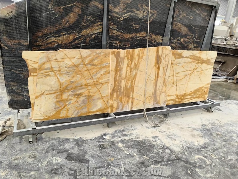 Goldtop OEM Giallo Siena Marble Wall Tiles
