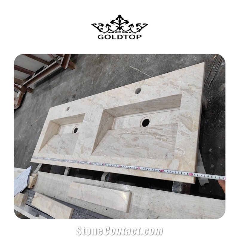 High Quality Cappucino Marble Slabs For Floor