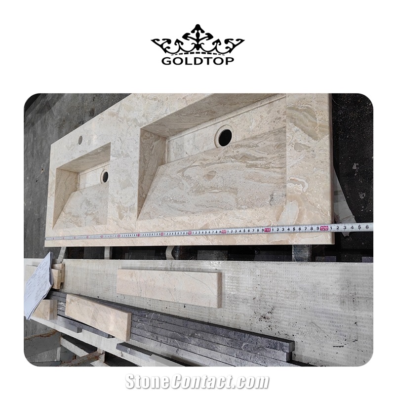 High Quality Cappucino Marble Slabs For Floor