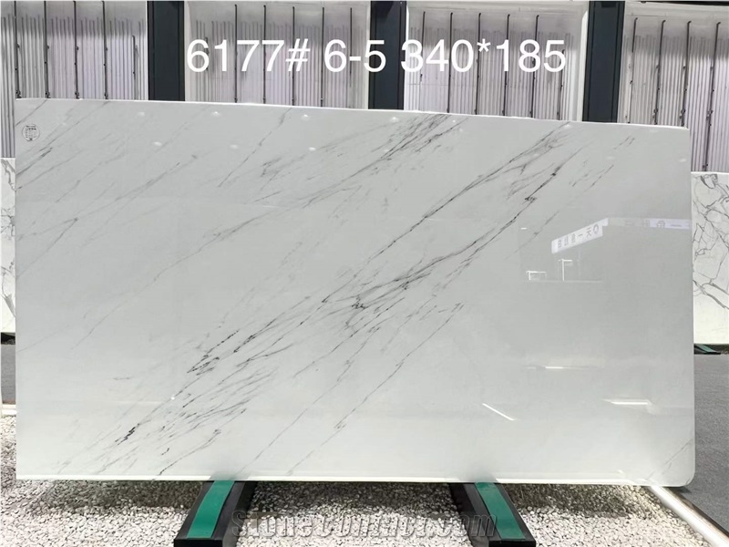 White Marble Slab Calacatta Lincoln Marble Floor Tile