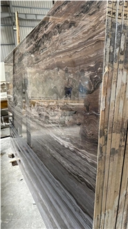 Cappuccino Brown Marble Slabs