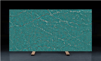 Ash Quartz - Green Blue Pretty Quartz Slabs