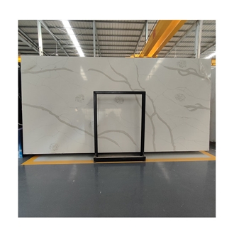 Grade  With Grey Veins Calacatta White  Engineered Stone For Floor