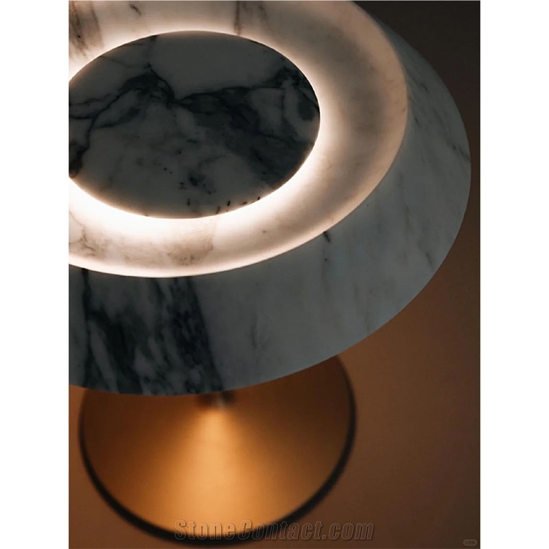 Breccia Violetta Marble Table Lamp For Home Decor Products