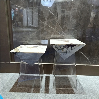 Chinese Bulgari Marble For Cafe Table Tops