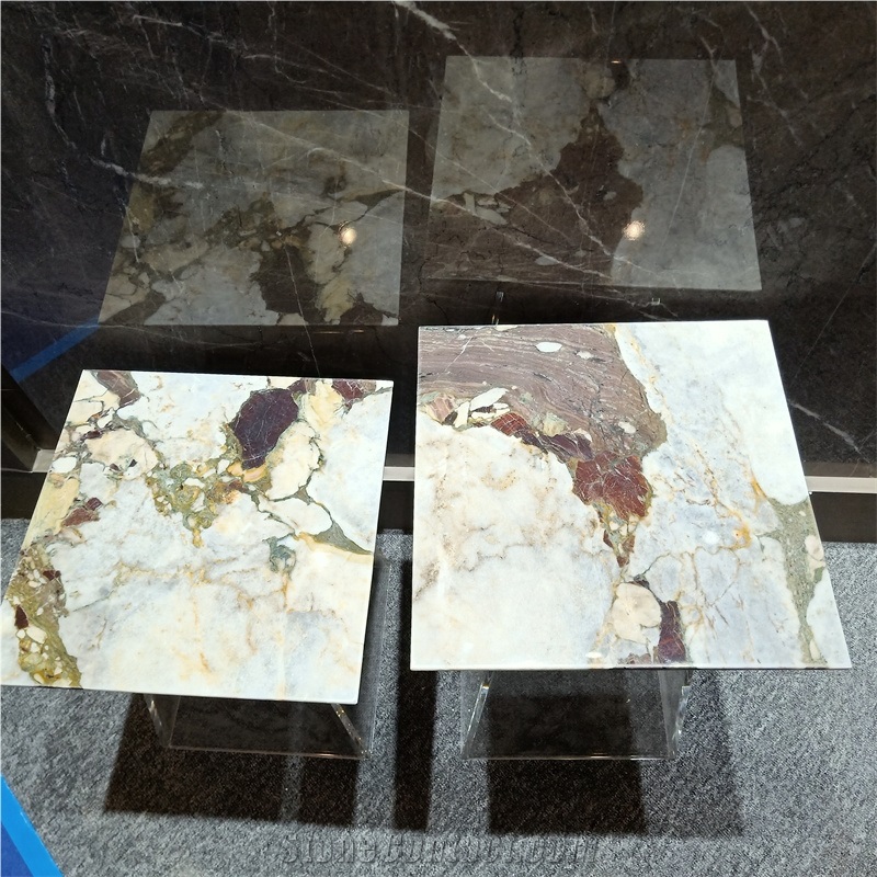 Chinese Bulgari Marble For Cafe Table Tops