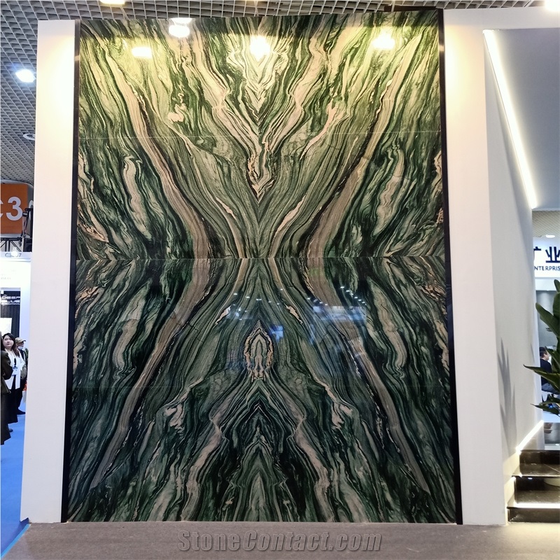 Green Verde Lapponia Quartzite For Background Wall Slabs