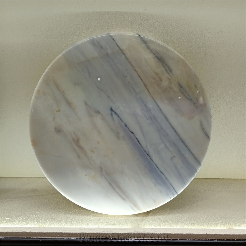 Round Nature Marble Disk Craft For Home Decor Products