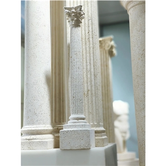 Travertine Roman Column Building For Interior Decoration
