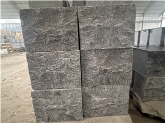 China Blue Limestone Mushroom Split Wall Stone