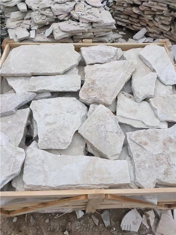 China White Quartzite Wall Stone