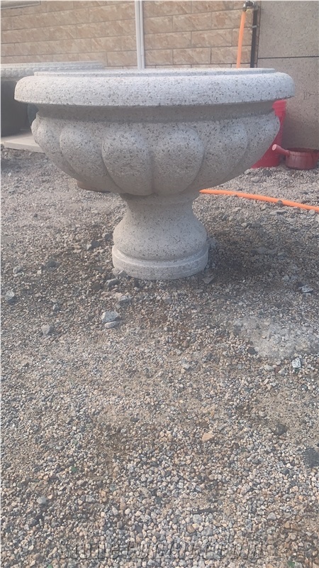 G682 Yellow Granite Flower Pots For Garden