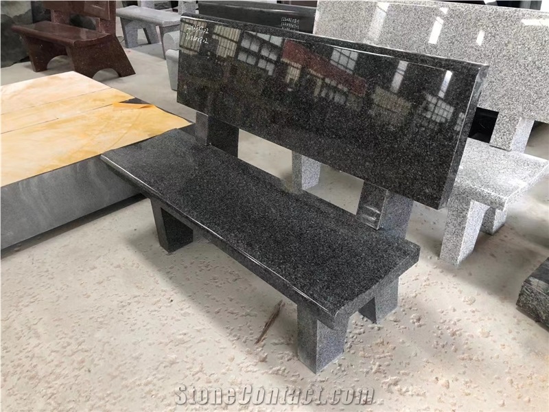 Granite Patio Bench Polished