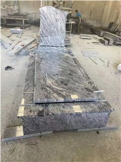 Juparana Grey Granite Gravestones