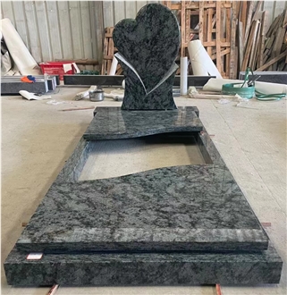 Olive Green Granite European  Monument