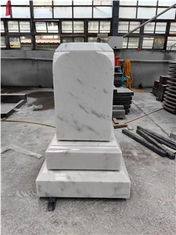 White Marble Tombstone