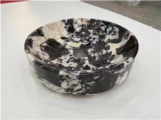 Black Marble Grande Antique Wash Basin For Bathroom Decor
