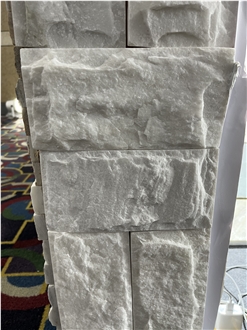 China White Quartzite Split Mushroomed Exterior Wall Tiles