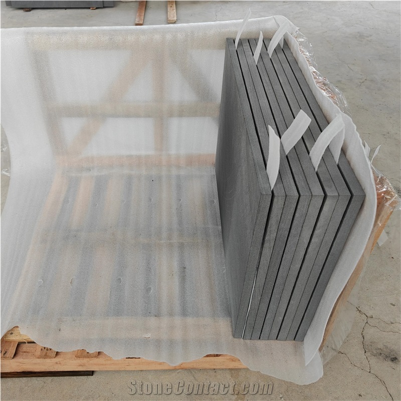 Premium Quality Scihuan Black Sandstone Floor Tiles