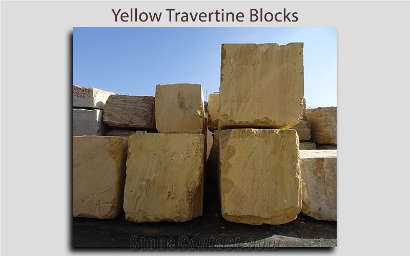 Yellow Travertine Blocks
