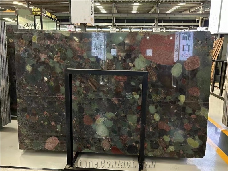 China New Four Season Green Granite  Floor Tile