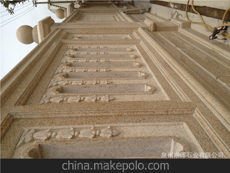 Shandong Rust Granite-Golden Yellow Granite Quarry