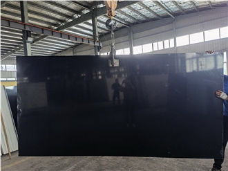 Pure Black Quartz Slabs