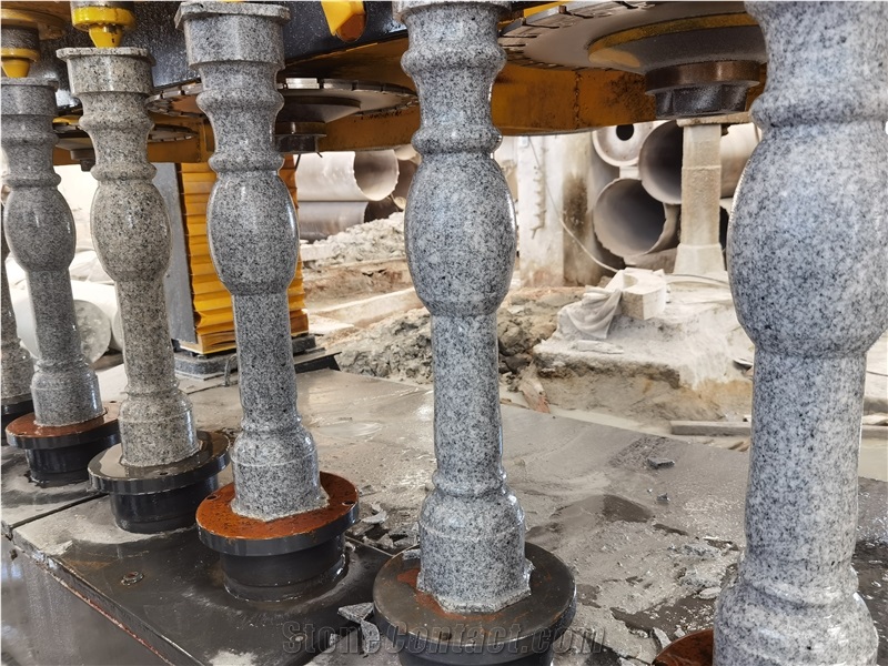 Stone Column Balustrade Cutting Profiling Lathe Machine