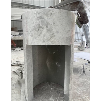 Turkey Baltic White Customize Solid Honed Wash Sink