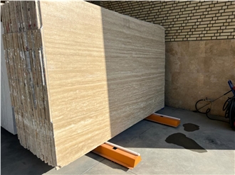 Cream Travertine Slabs