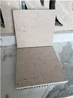 Belair Limestone Beige Laminated Backed Honeycomb Panels