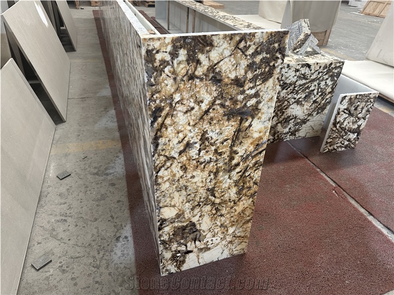 Bianco Antico Granite Transparent Plastic Honeycomb Panels