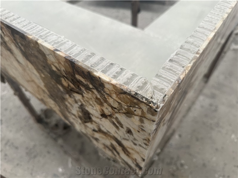 Bianco Antico Granite Transparent Plastic Honeycomb Panels