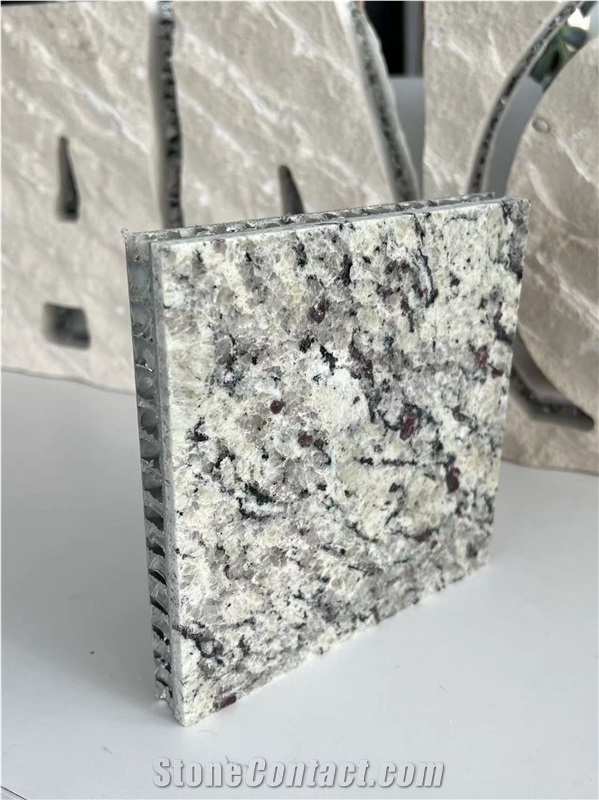 Giallo Sf Real White Granite Tile Laminated Honeycomb Panels