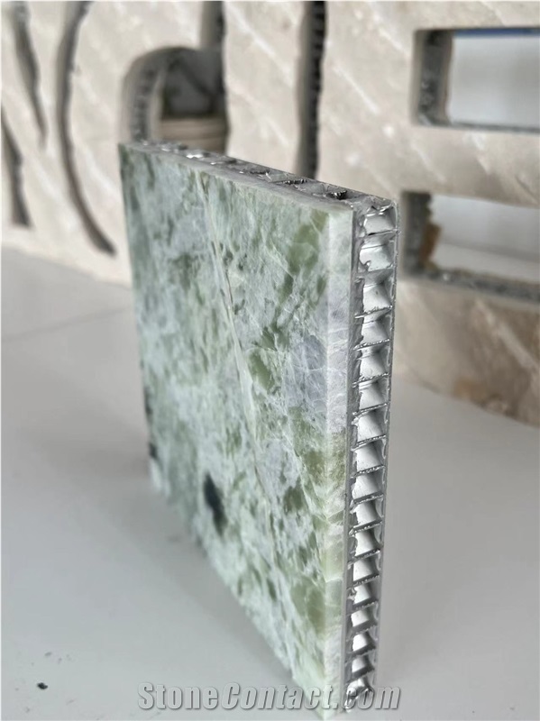 Green Granite Tile Laminated Aluminum Honeycomb Panels