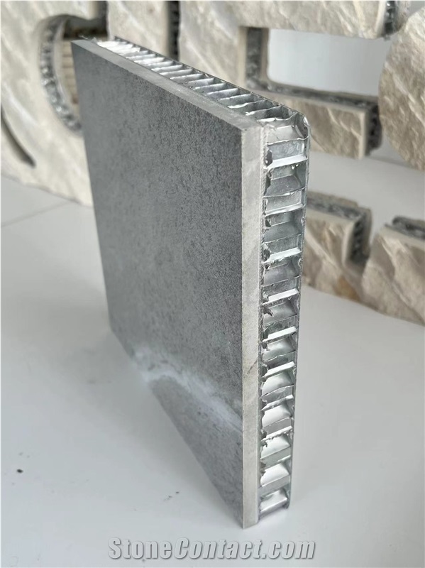 Grey Marble Tile Composited Aluminum Honeycomb Panels