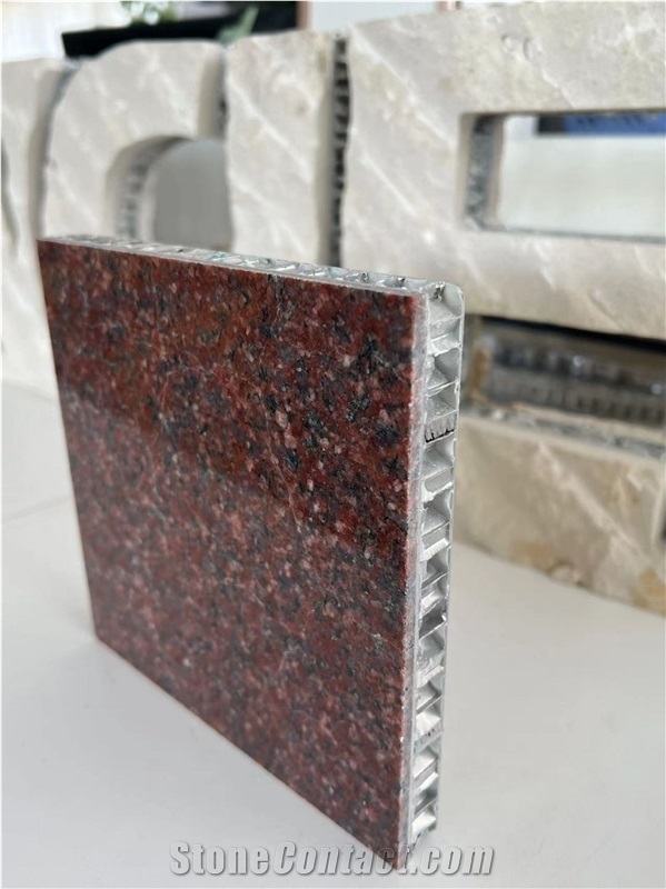 India Imperial Red Granite Tile Laminated Honeycomb Panels