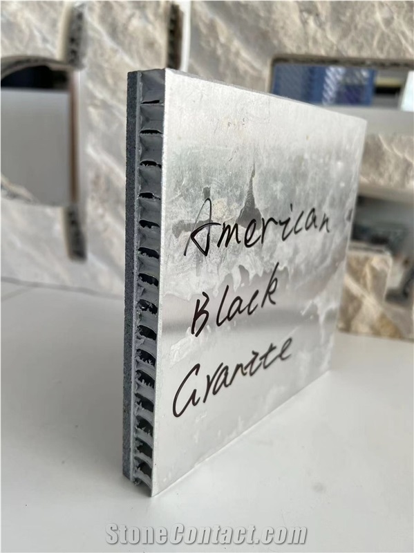 Jet Mist Virginia Mist Black Granite With Honeycomb Panels