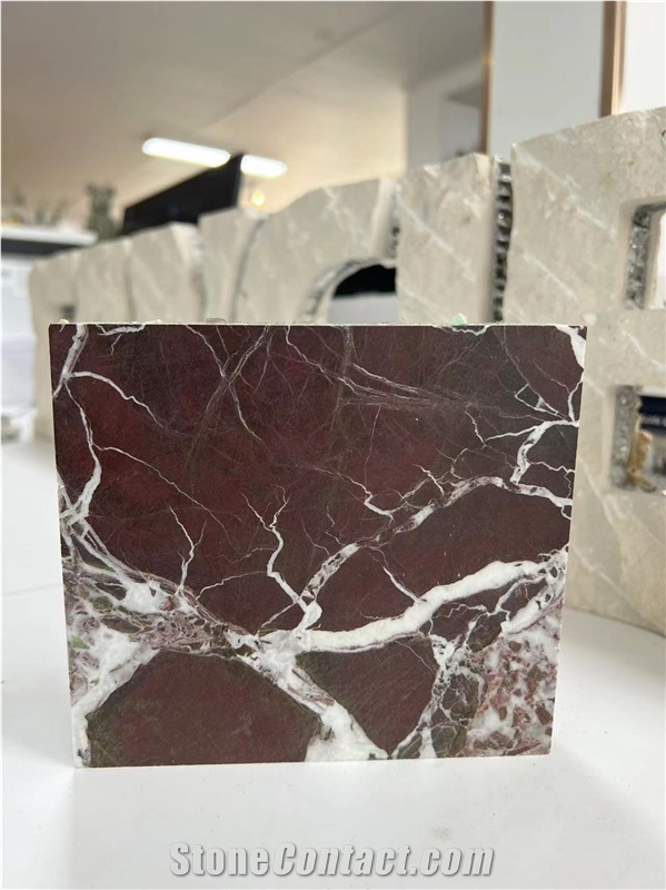 Rosso Levanto Rose Marble Tile Laminated Honeycomb Panels