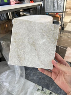 Taj Mahal Quartzite Laminated Veneer Honeycomb Panels