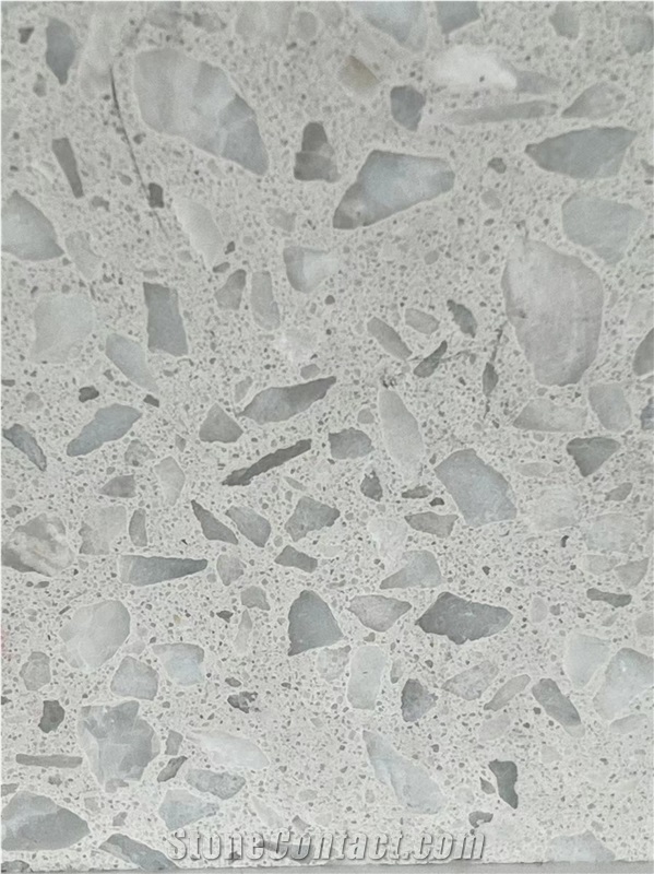 White Terrazzo A Tile Laminated Aluminum Honeycomb Panels