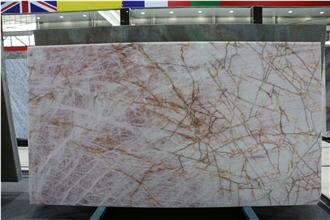 Cristallo Pink Quartzite Slabs Tiles