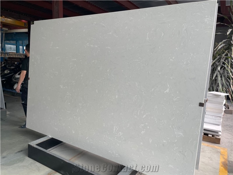 Artificial Marble White Calacatta Engineered Stone Slabs