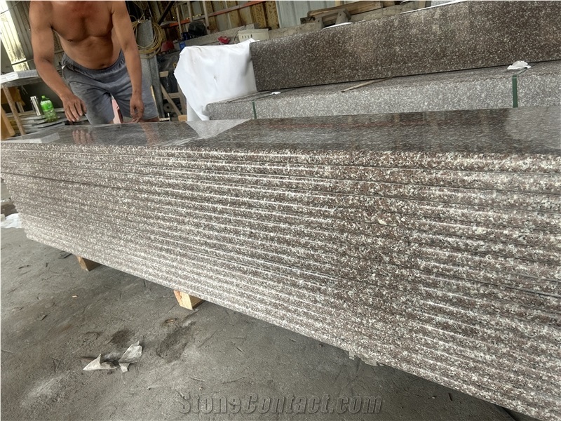 Chinese Misty Mauve Pink G664 Granite Slabs
