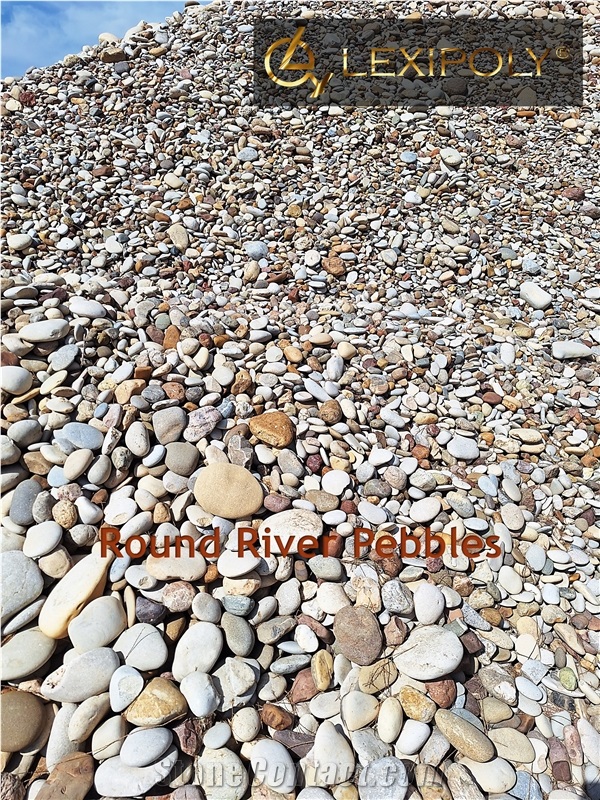 Washed River  Mixed Pebble Stone